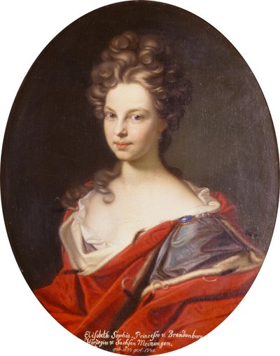 Elisabeth Sophia, Prinzessin von Brandenburg Herzogin von Sachsen Meiningen. von Gedeon Romandon